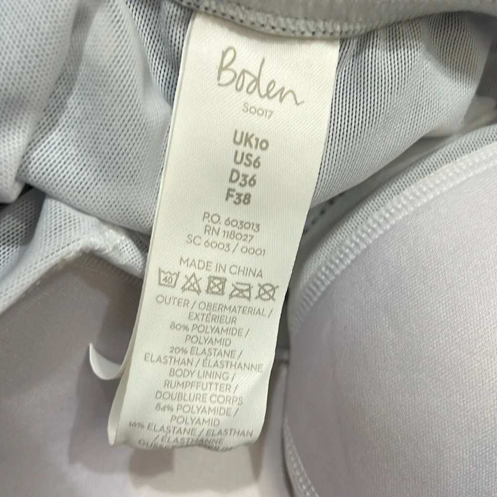 New Boden Polka Dot Santorini Halterneck Swimsuit. Sz 6